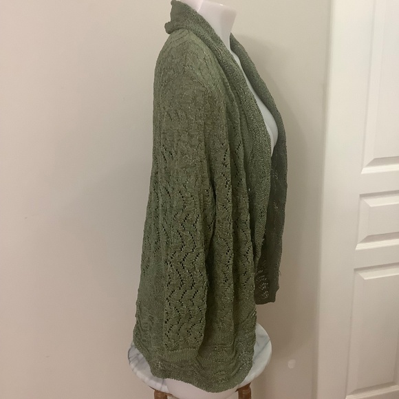 Northern Reflections Green Crocheted Shrug Cardigan XL 39/40 bust - Picture 8 of 10